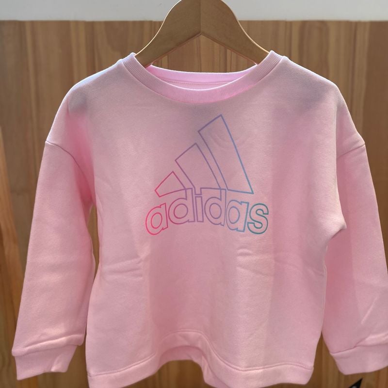 Conjunto moletom sales infantil feminino adidas