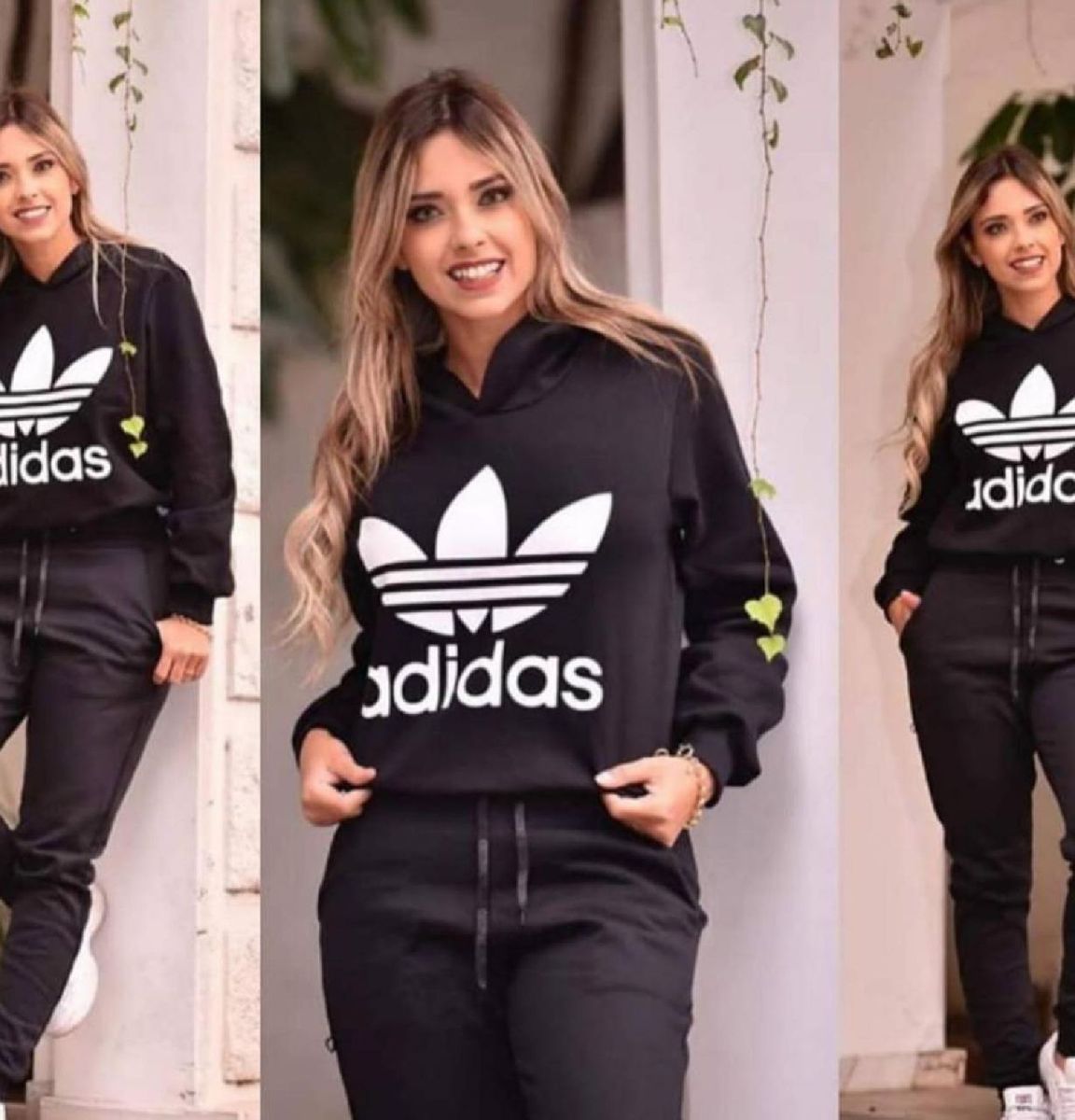 conjunto de moletom adidas feminino rosa