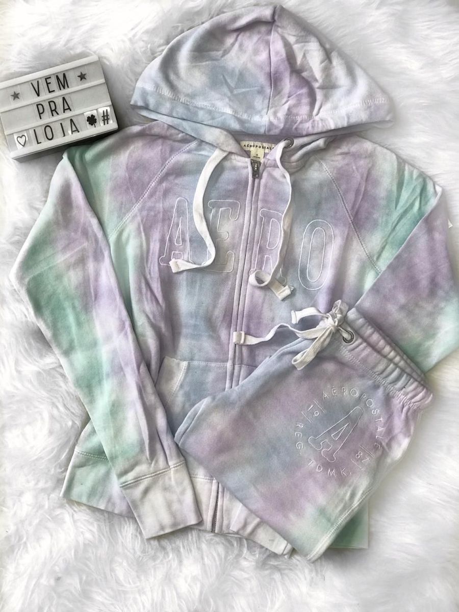 conjunto de moletom aeropostale