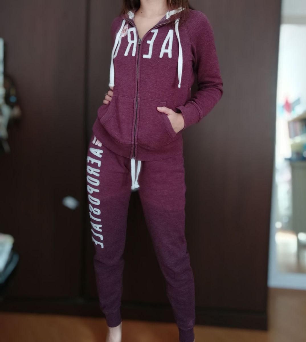 conjunto de moletom aeropostale