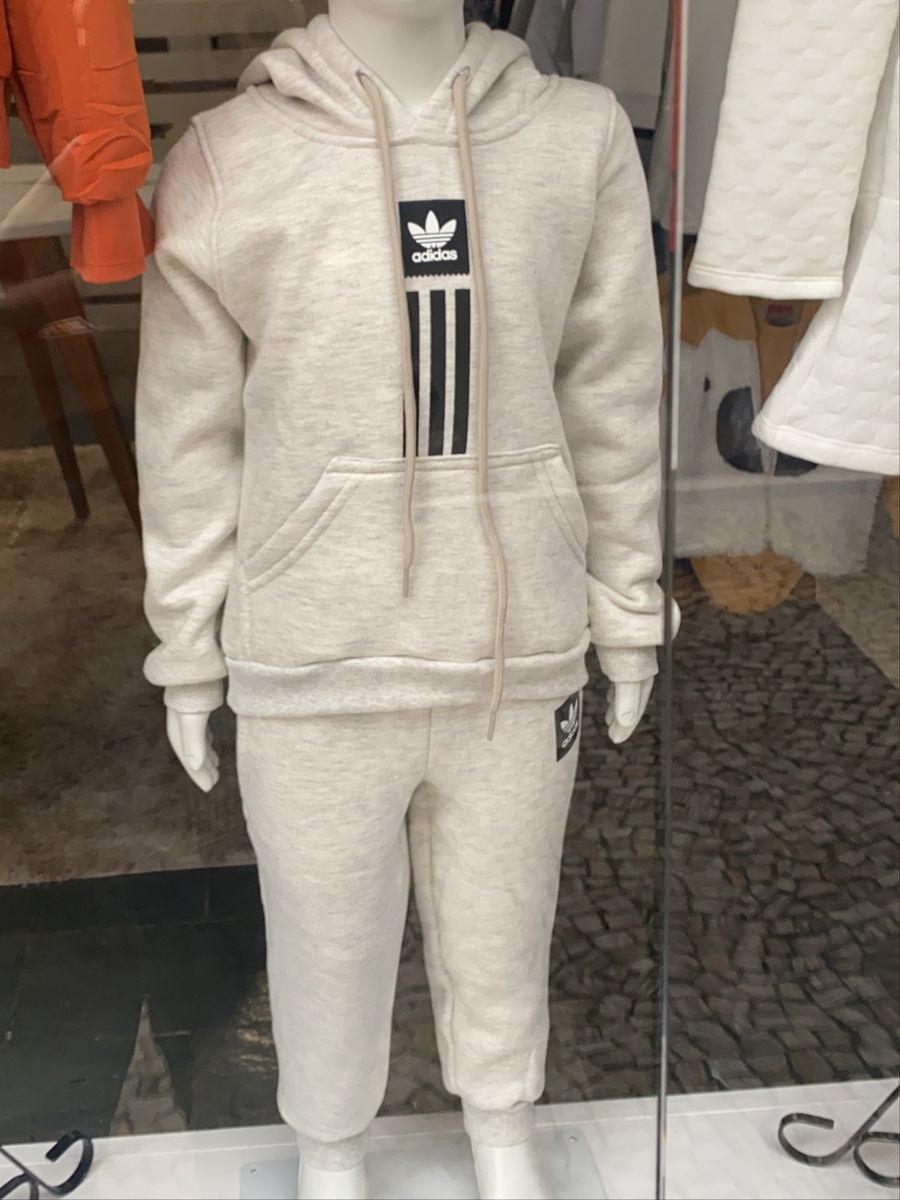 moletom flanelado adidas