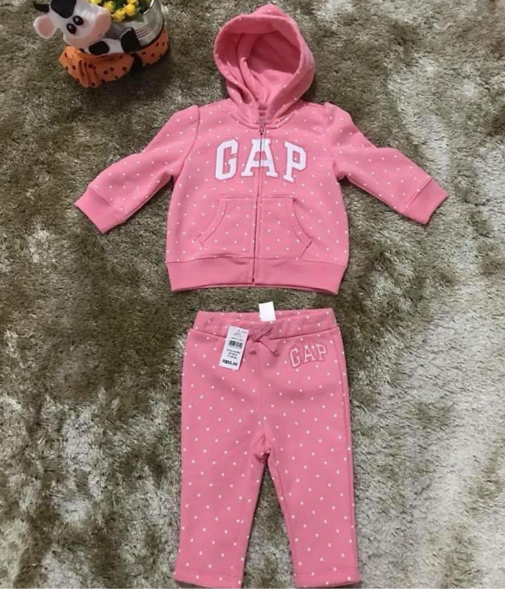Conjunto Moletom Gap 6 A 12 Meses Roupa Infantil Para Menina Gap Nunca Usado Enjoei