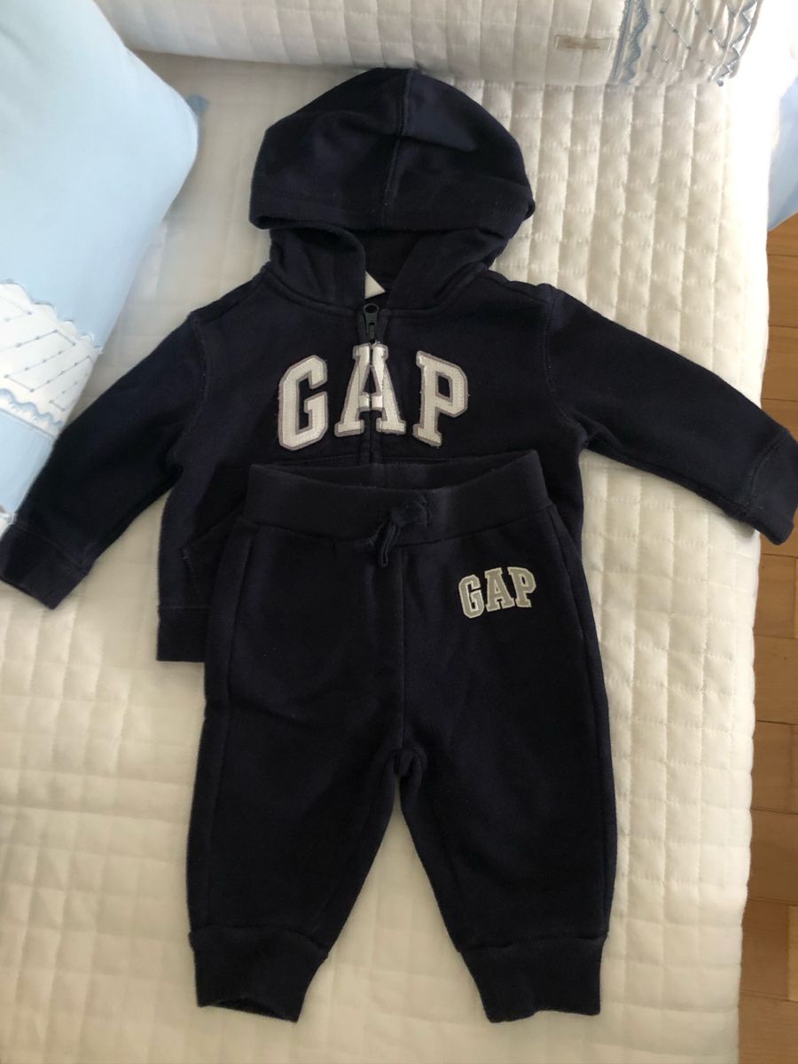Conjunto Moletom Gap Marinho Roupa Infantil Para Bebe Gap Usado Enjoei