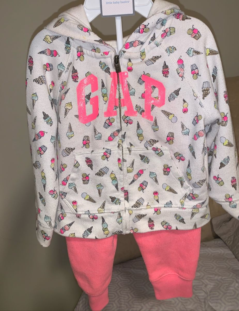 Conjunto Moletom Gap Roupa Infantil Para Bebe Gap Usado Enjoei