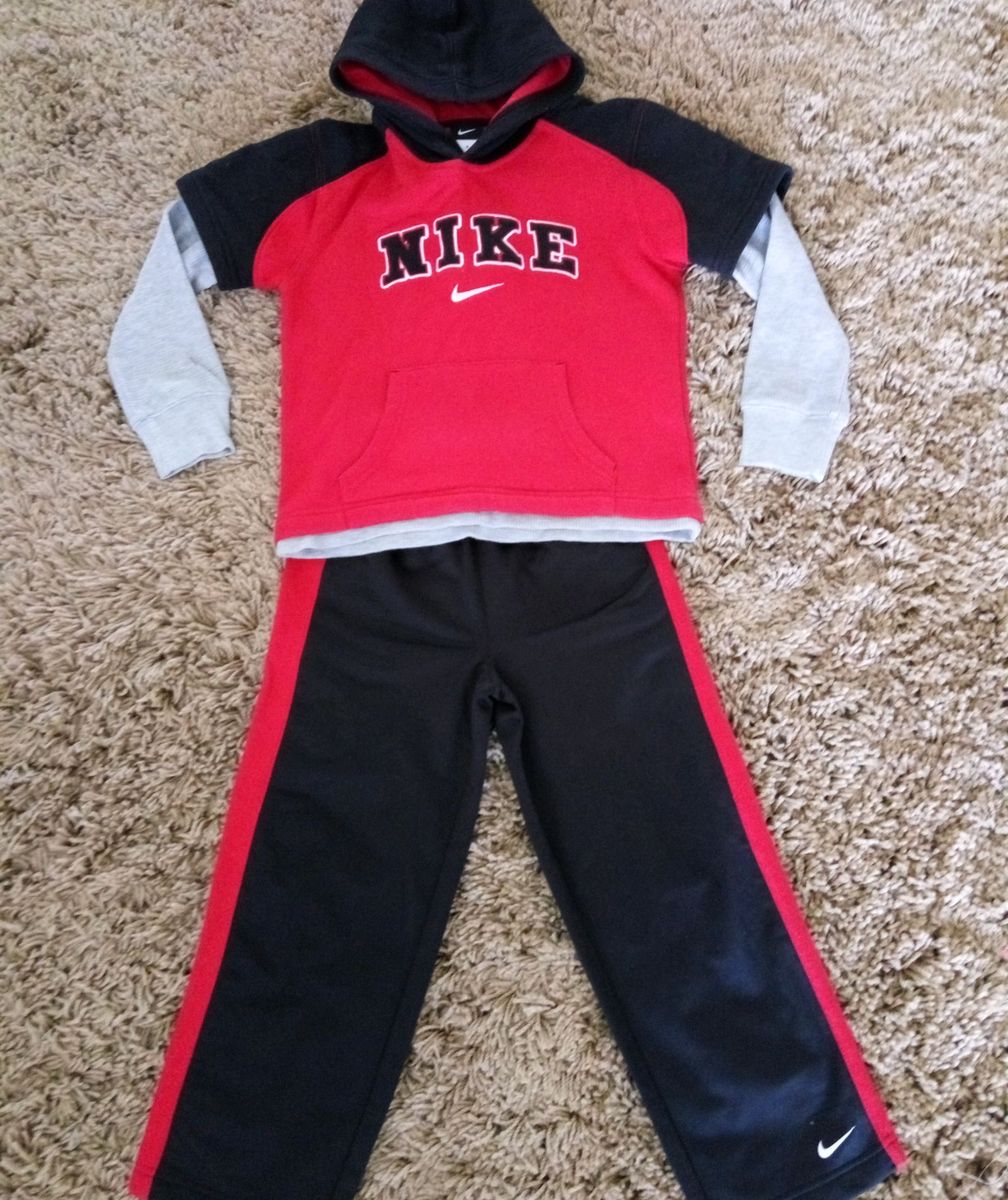 conjunto moletom nike infantil