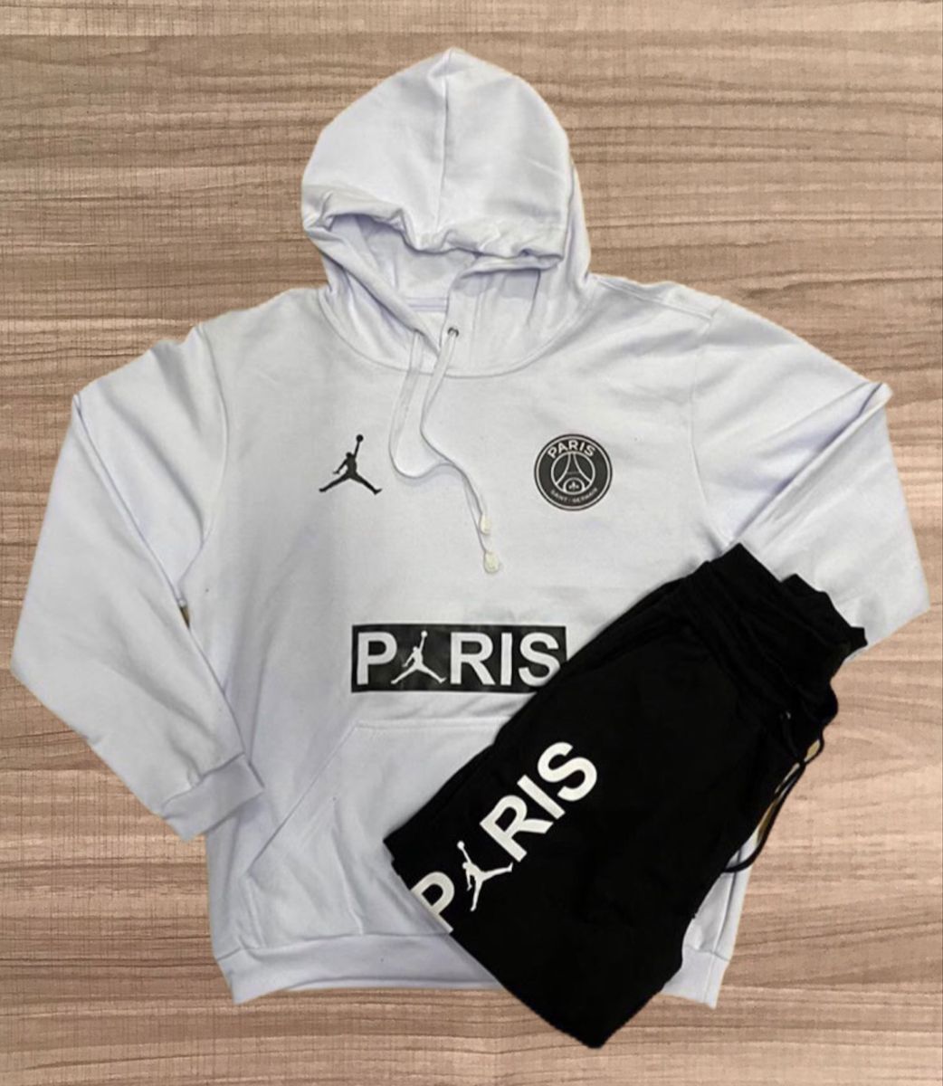 conjunto moletom masculino psg