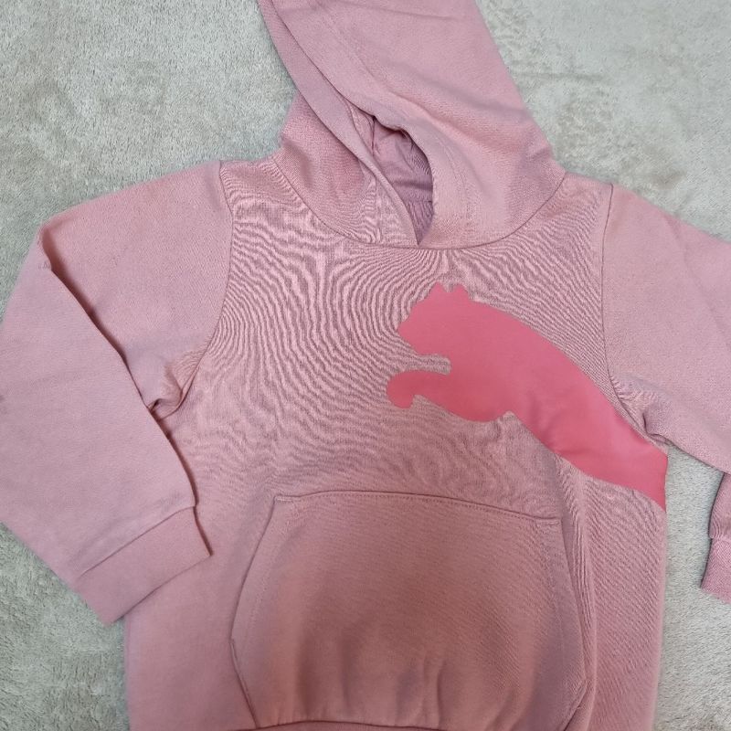 Moletom puma best sale rosa bebe