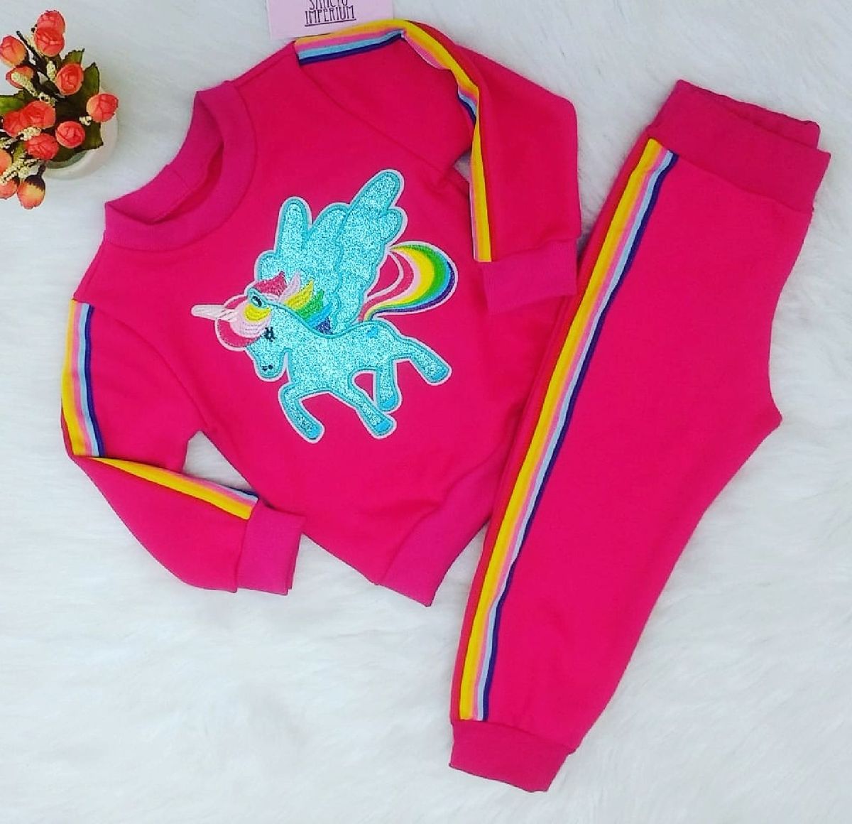 moletom infantil unicornio