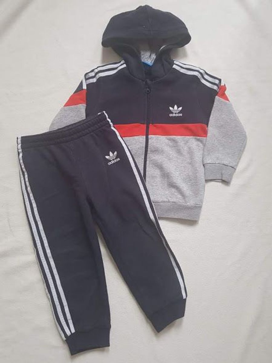 conjunto moletom infantil adidas