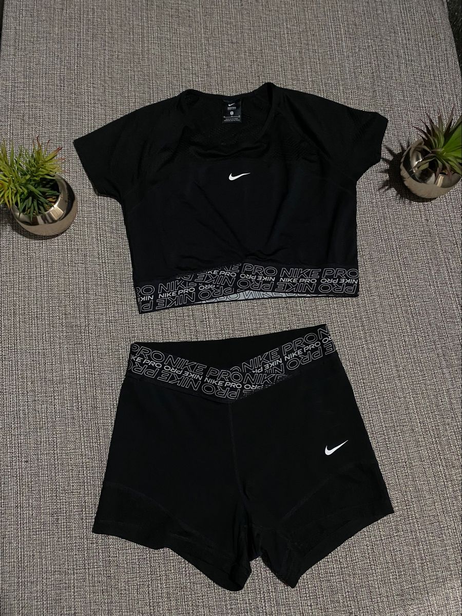 Conjunto Nike Pro, Shorts Feminino Nike Usado 90635563