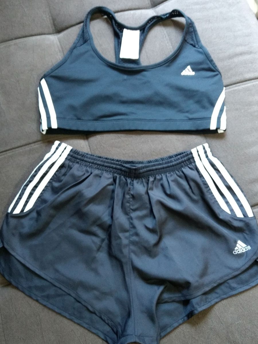 conjunto adidas feminino short