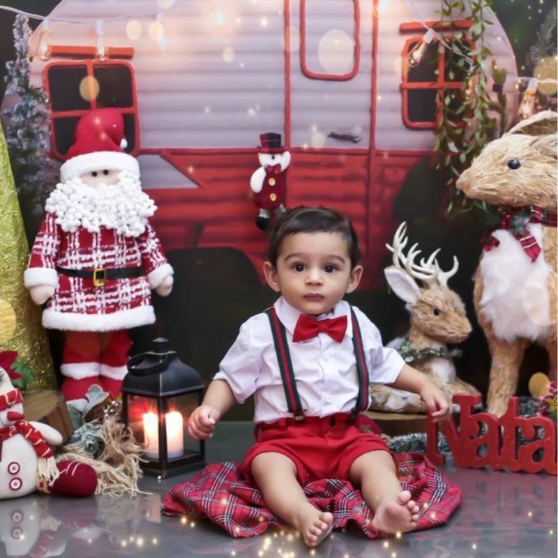 Roupa de store reveillon para bebe