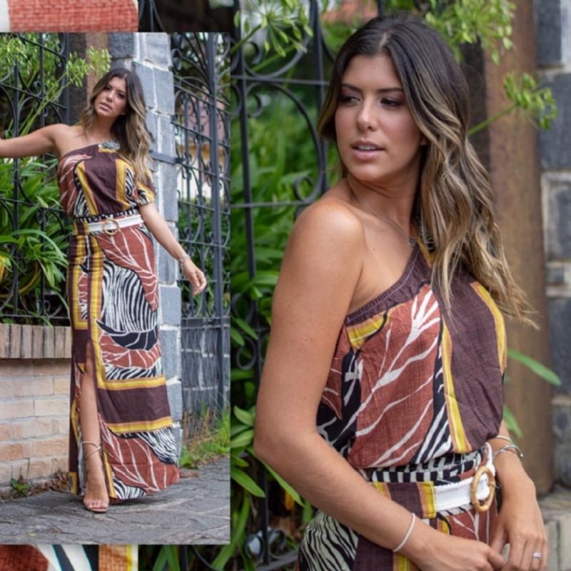 Saia Longa com Abertura Estampada - estilo boho -  Boho fashion, Boho  style outfits, Boho chic outfits