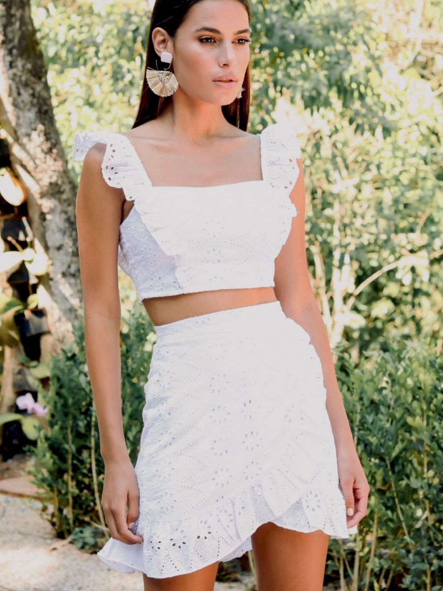 saia e top cropped