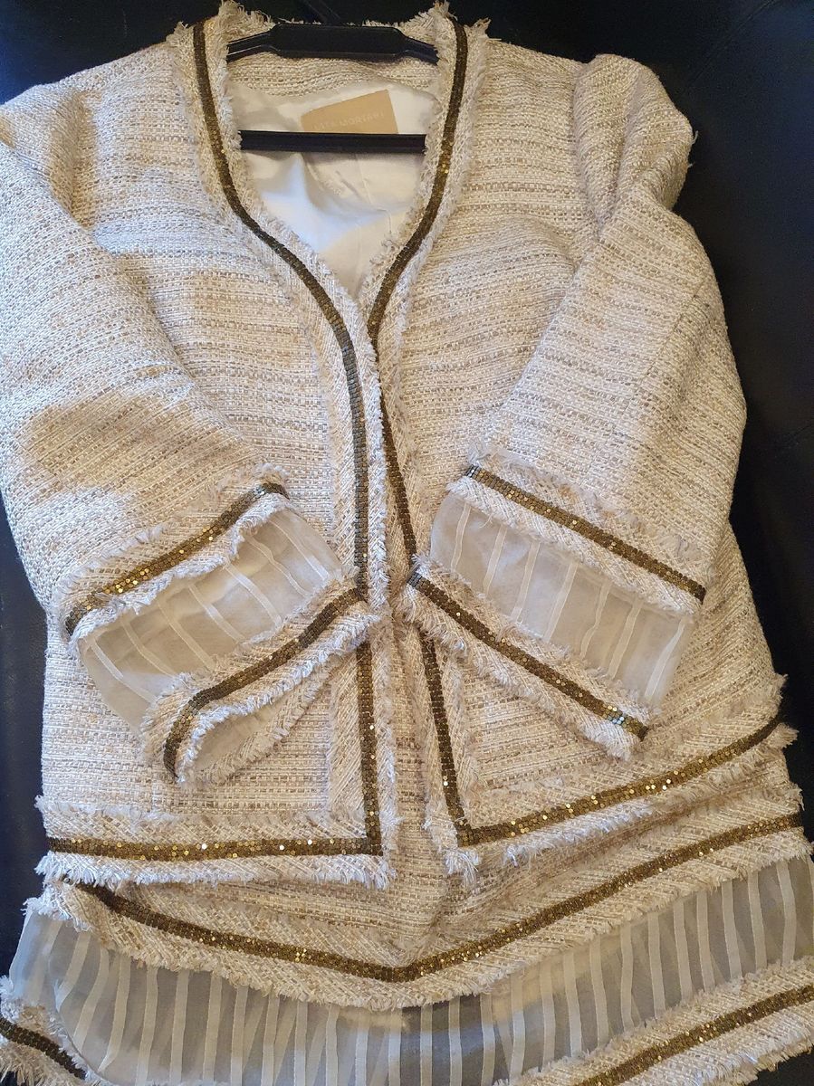 Conjunto Spencer Estruturado | Saia Feminina Lita Mortari Usado ...