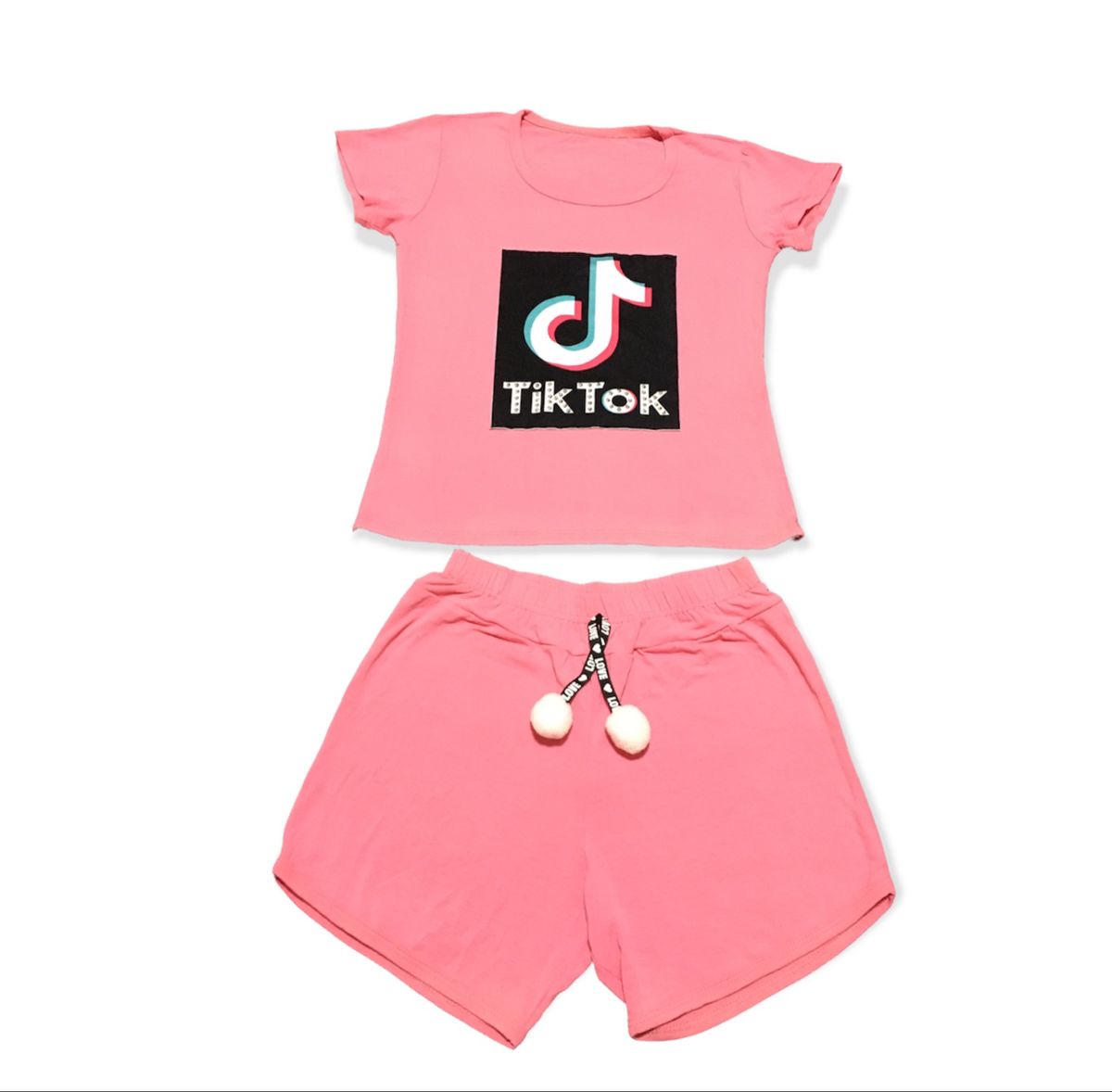 Conjunto Tiktok Rosa Blusa + Shorts Tamanho 8 | Roupa Infantil para Menina  Tiktok Nunca Usado 73769420 | enjoei