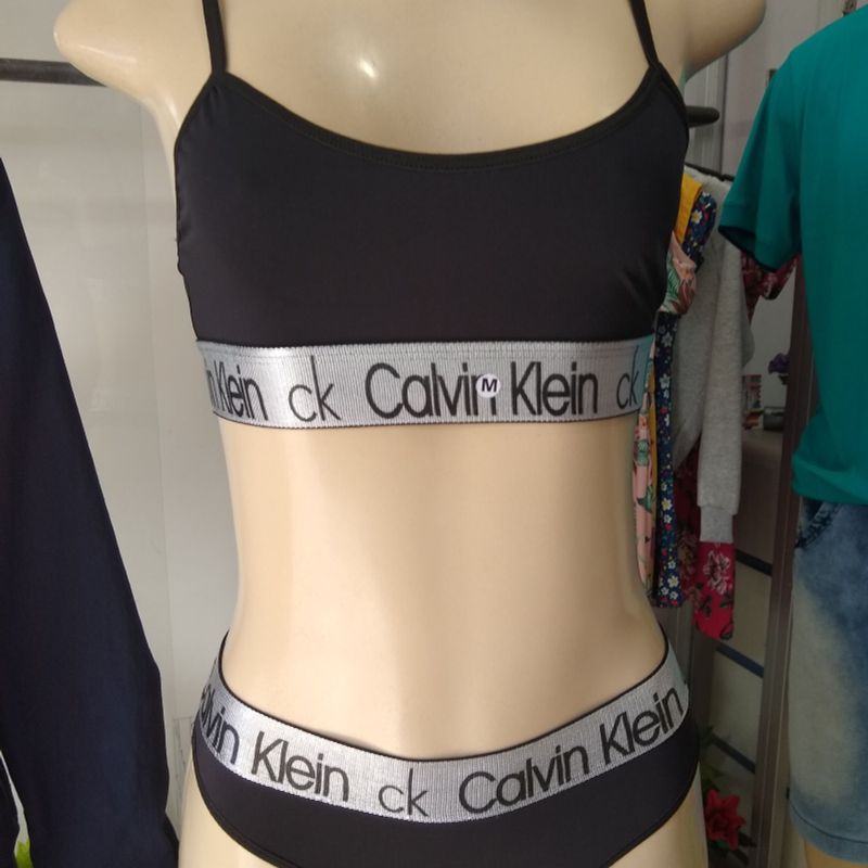 Kit Top e Calcinha Calvin Klein, Lingerie Feminina Calvin Klein Nunca  Usado 88140672