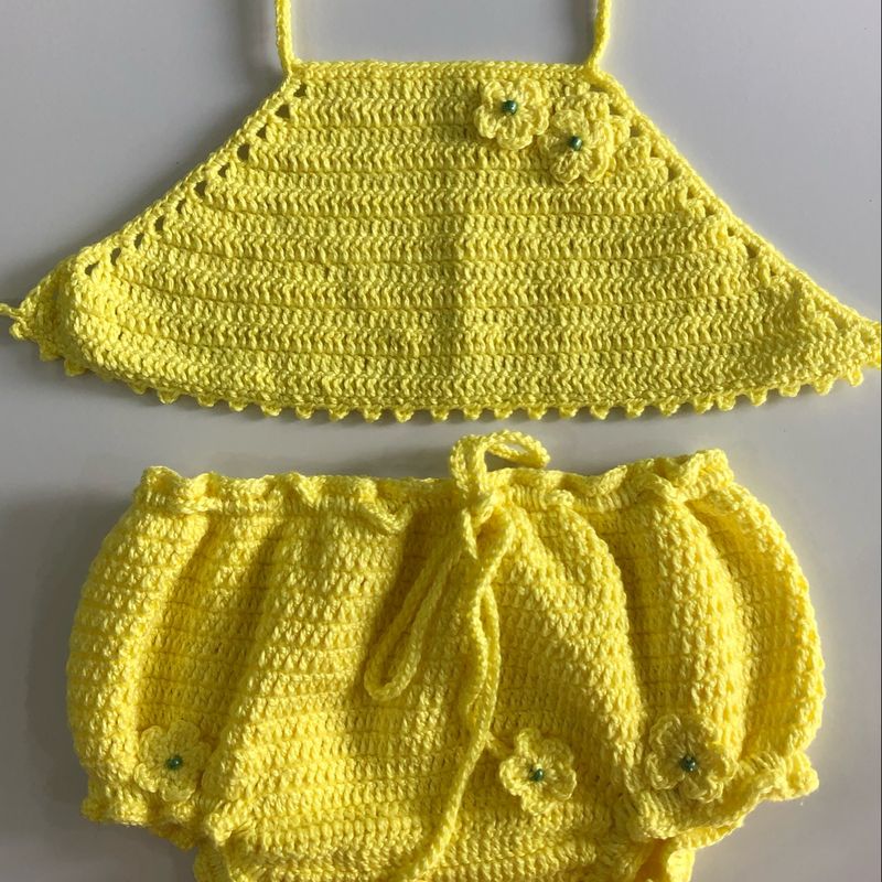 Roupas em best sale croche para bebe