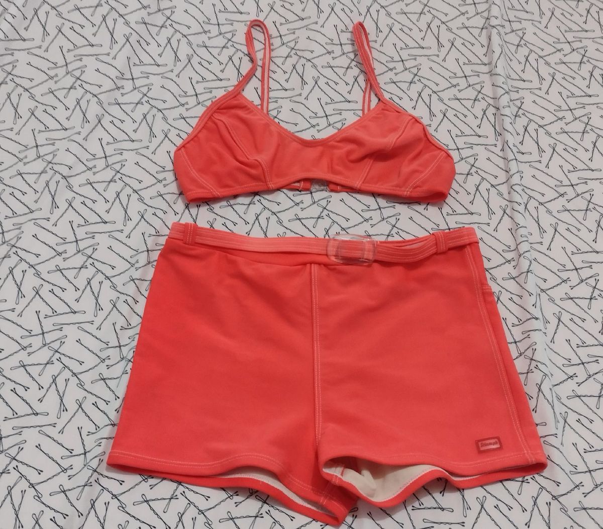 Conjunto Triumph Vintage Laranja Anos 90 Biquíni | Moda Praia Feminina ...