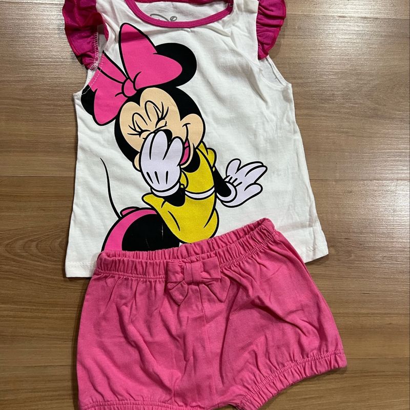 Conjunto infantil hot sale da minnie