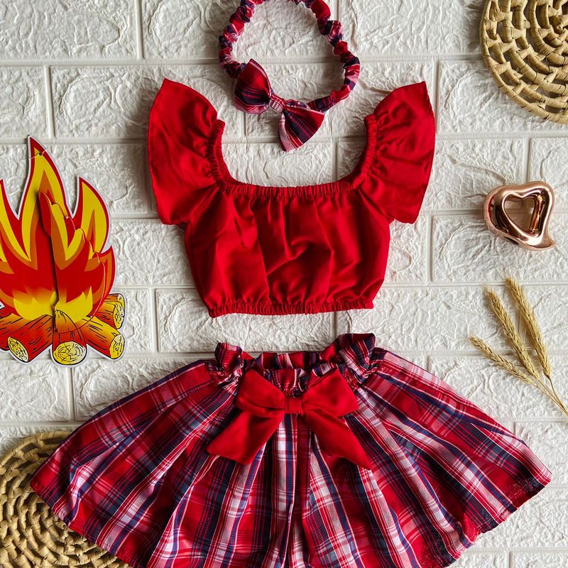 Roupa infantil hot sale xadrez