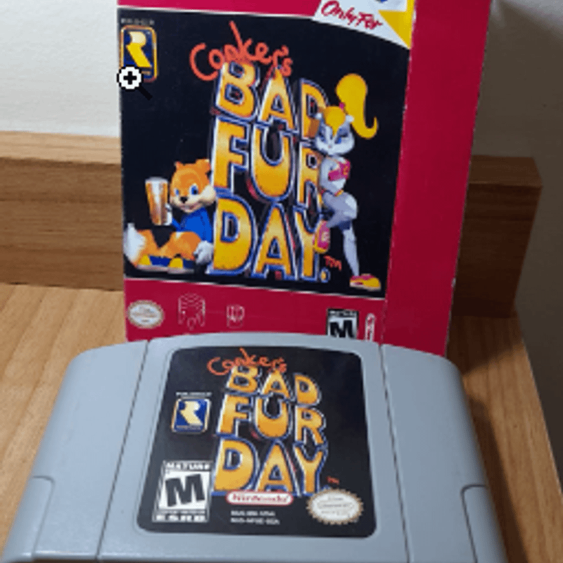 Nintendo Switch Conkers BAD FUR DAY Jogo Conkers Bad Fur Day - N64 - Sebo dos Games - Games Antigos e