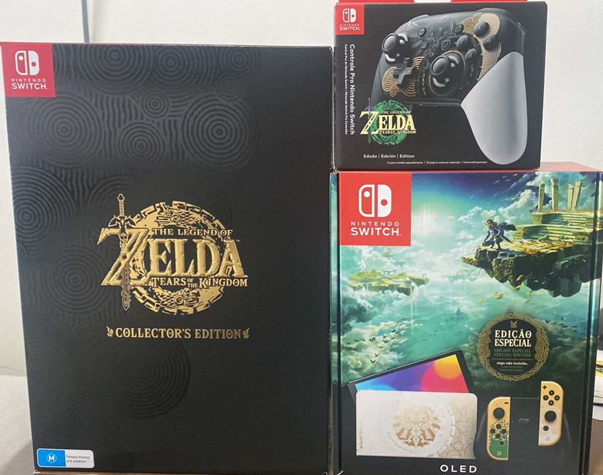 Console Nintendo Switch Modelo Oled Edição Especial The Legend Of Zelda Console De 8427