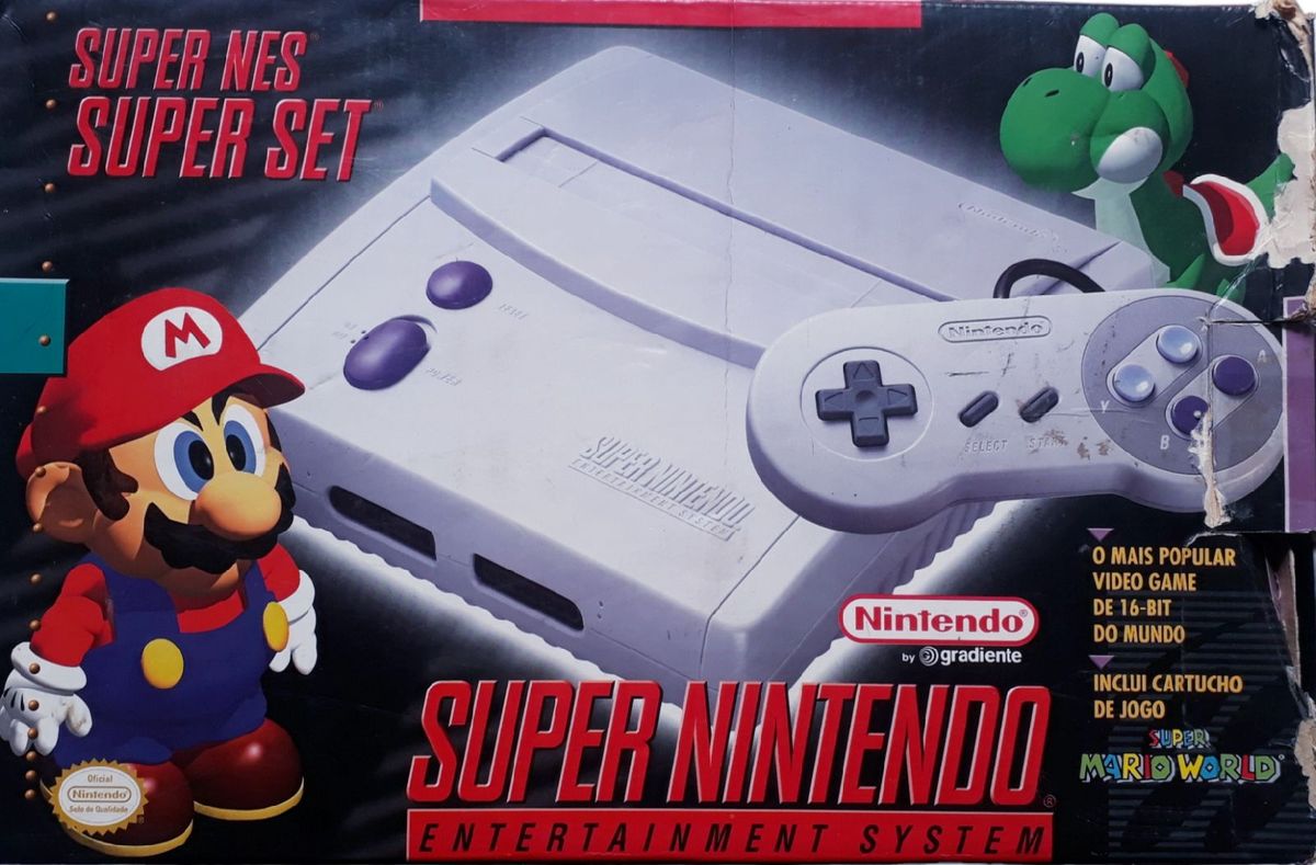 Console Super Nintendo Baby Na Caixa Original Completo | Console de ...