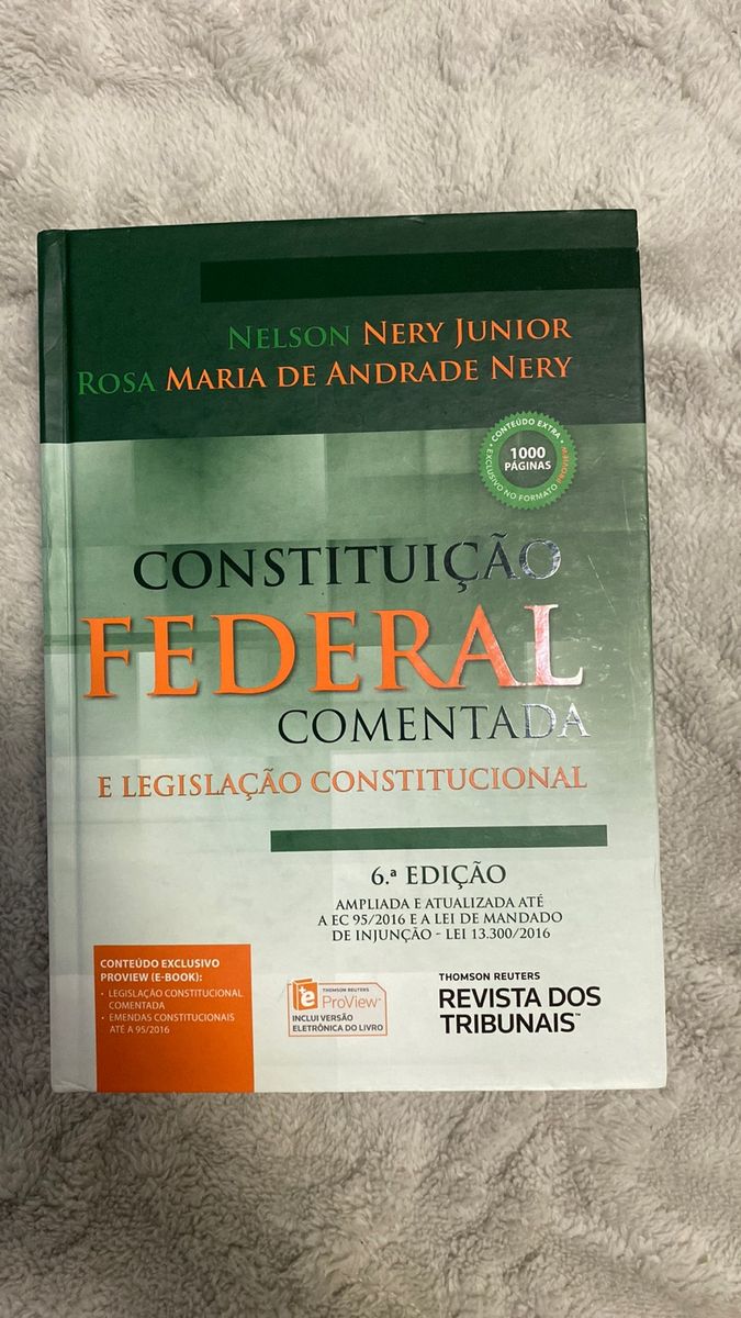 Constituição Federal Comentada | Livro Thomson Reuters Revista Dos ...