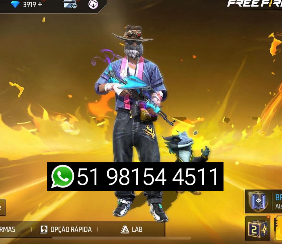 Cont. Ff Free Fire, Carteira Masculina Free Fire Nunca Usado 75863562