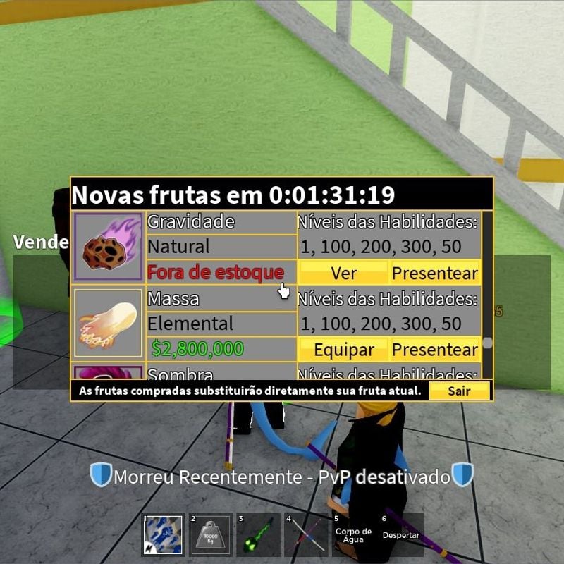 Roblox | Dough Fruta Blox Fruit (Fruta da Massa)