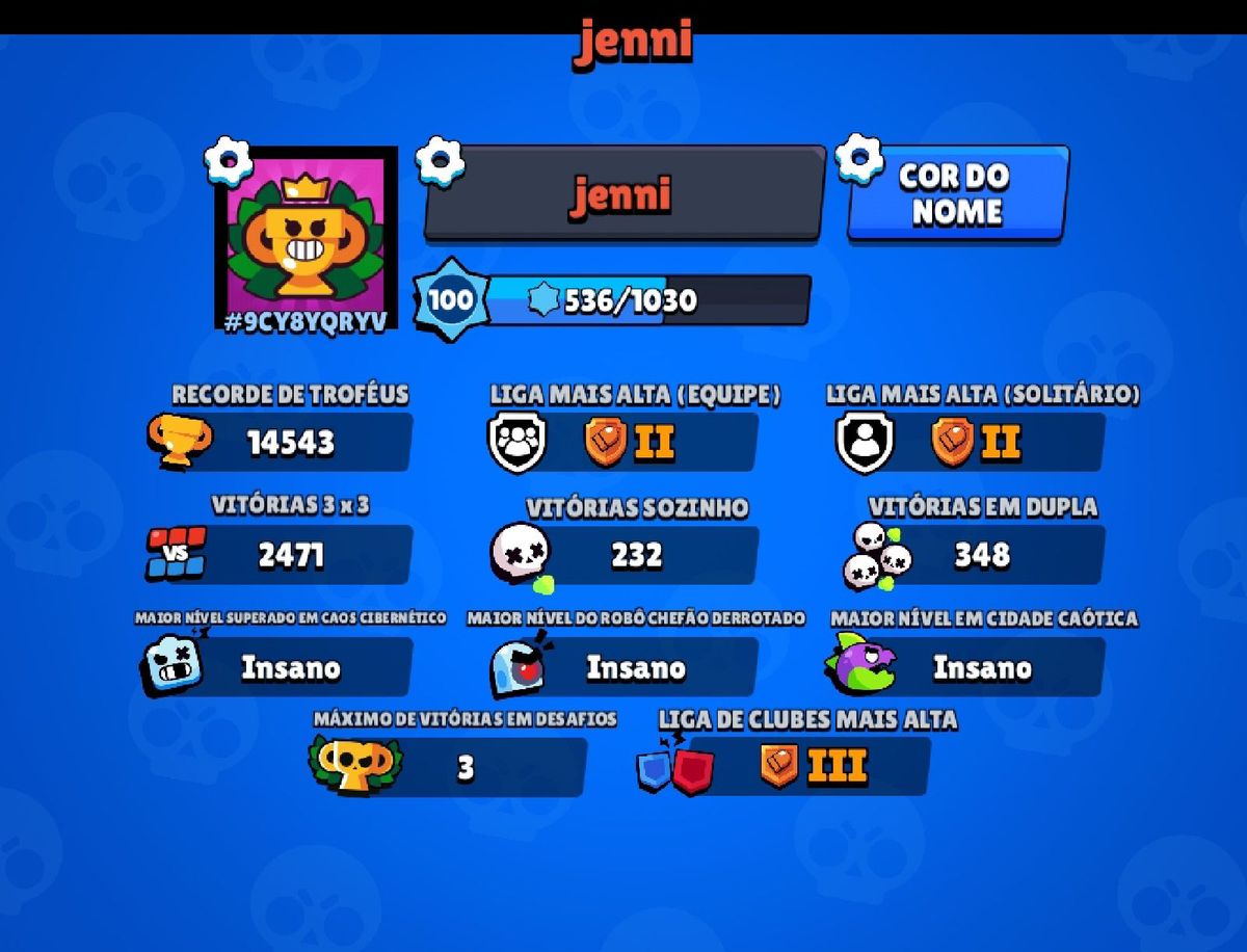 Conta Brawl Stars com 14540 Troféus | Brawl Stars Nunca Usado 78429221 |  enjoei