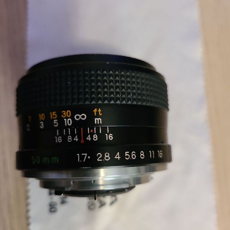 Contax Yashica 50mm 1.7 - Lente Cy Vintage, Multi Coated Made In