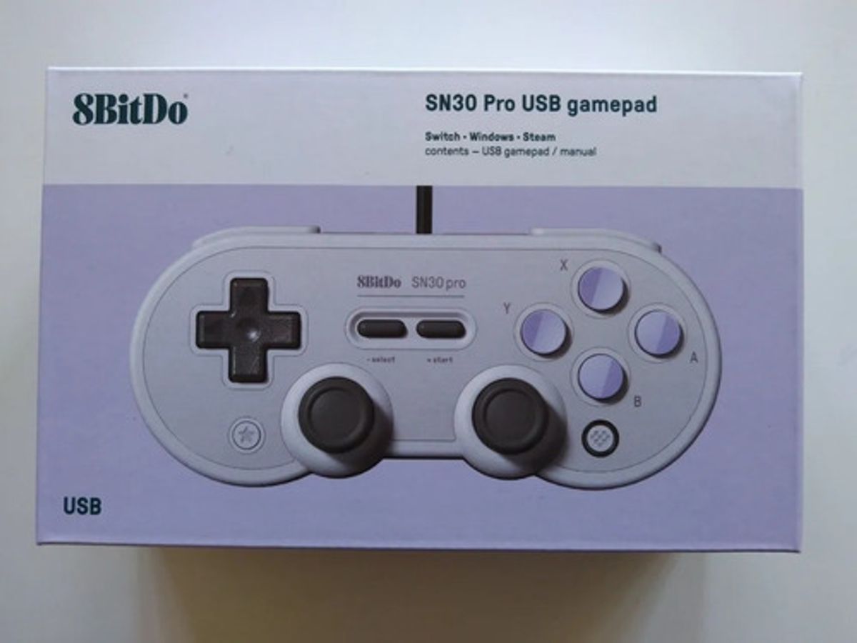 Controle 8bitdo Sn30 Pro Usb Switch Pc Raspberry Com Fio Sa Acessorio P Videogame Nunca Usado Enjoei