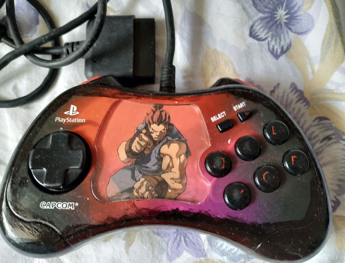 Controle Akuma Playstation 2 | Acessório p/ Videogame Capcom Usado ...