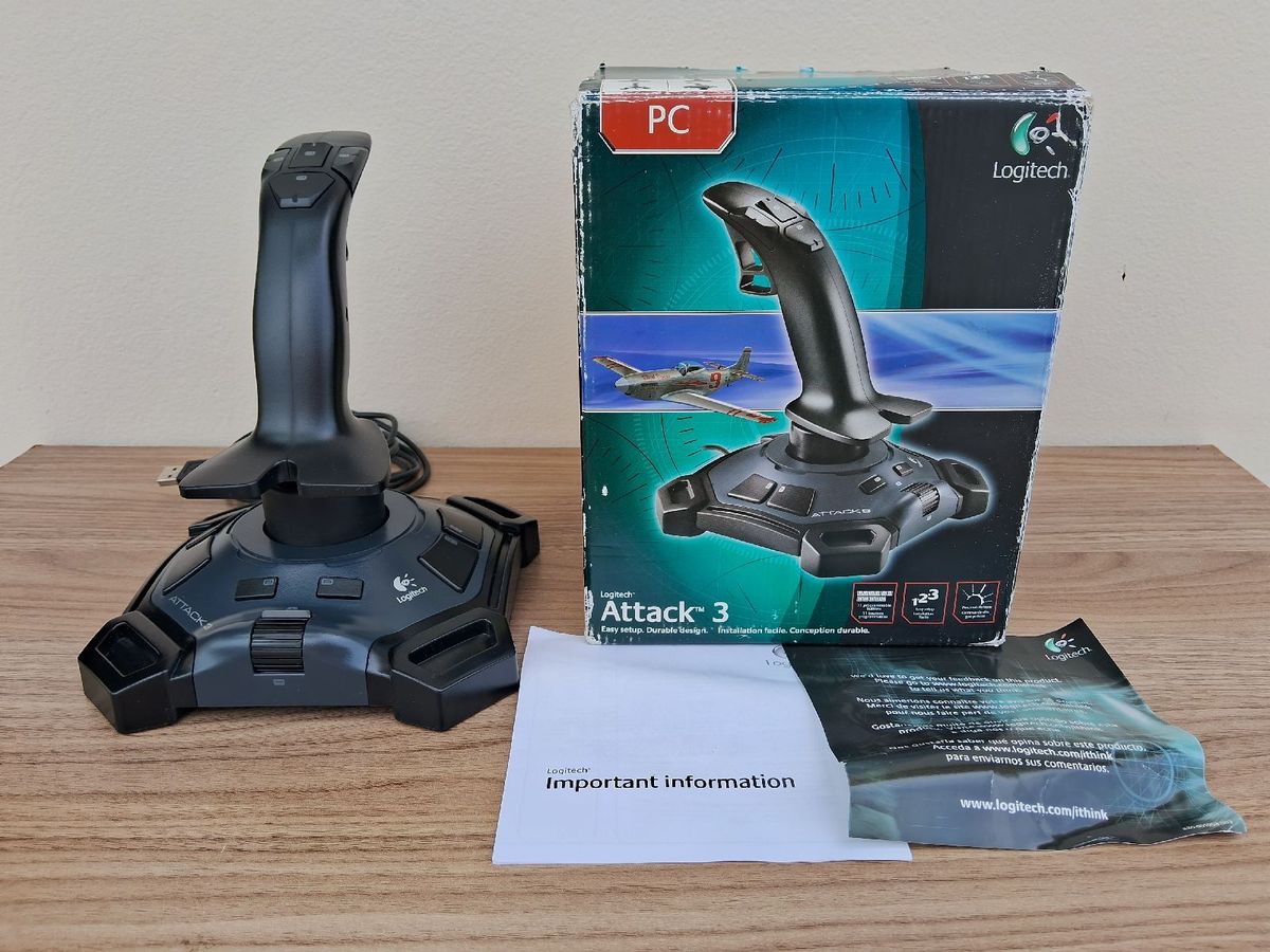 Controle Logitech Attack 3 Controller para Pc | Promoção | Console de ...