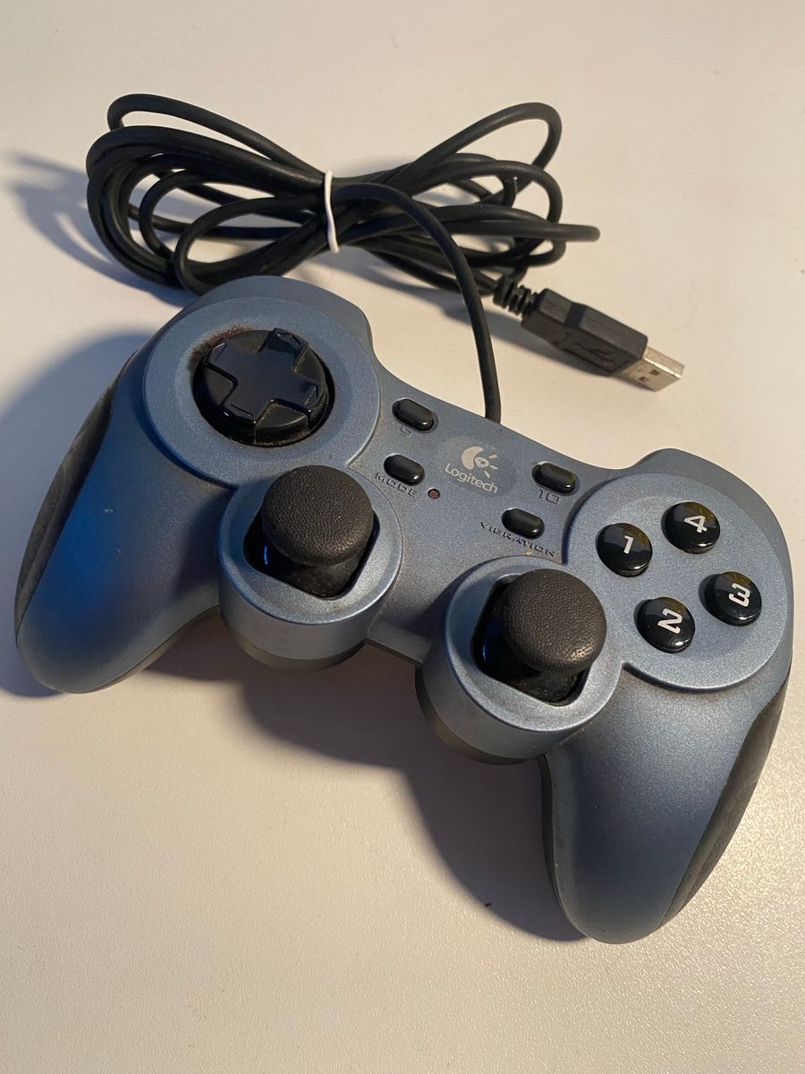 Controle Logitech Rumblepad 2 Gamepad | Acessório p/ Videogame Logitech ...