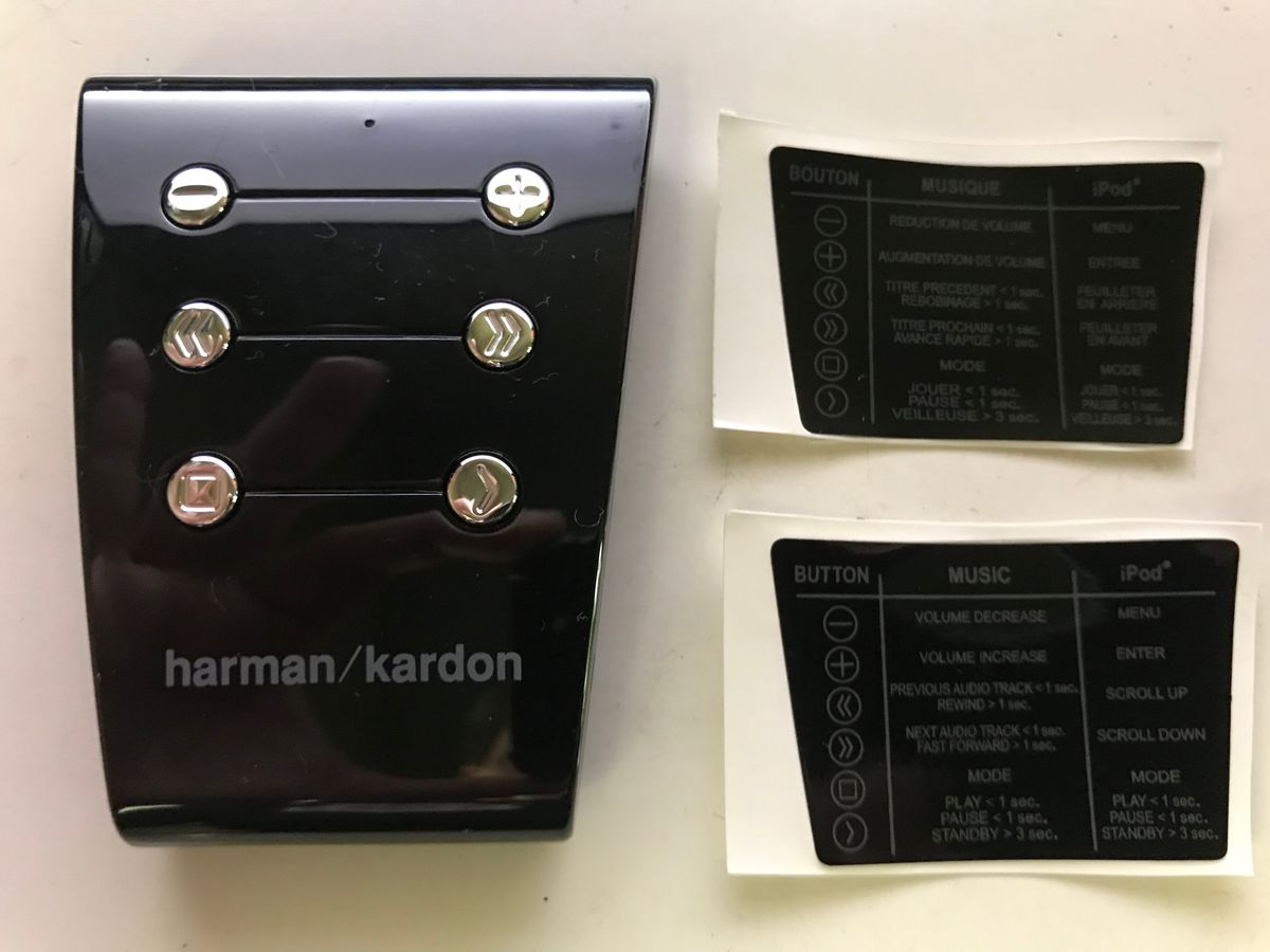 Controle Remoto Caixa Harman Kardon Go + Play Original Item de Música Harman Kardon Usado