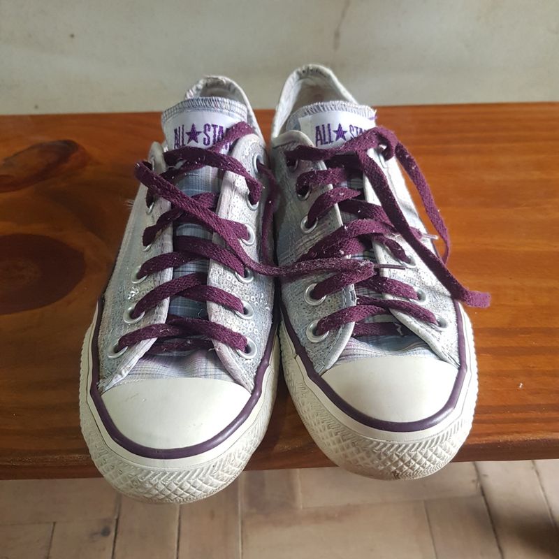 Converse All Star Antigo Lantejoulas Transparentes Tenis Feminino Converse Usado 92449593 enjoei