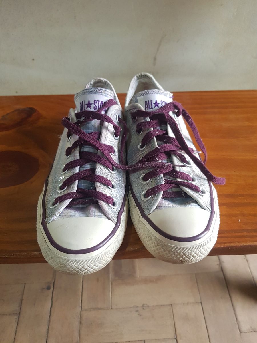 Converse All Star Antigo Lantejoulas Transparentes Tenis Feminino Converse Usado 92449593 enjoei