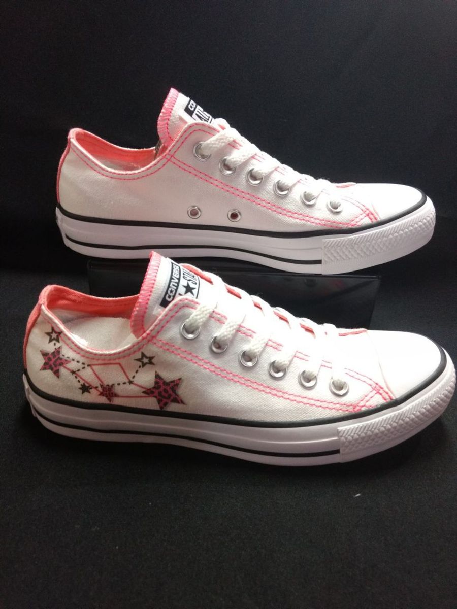 tenis all star branco com estrela