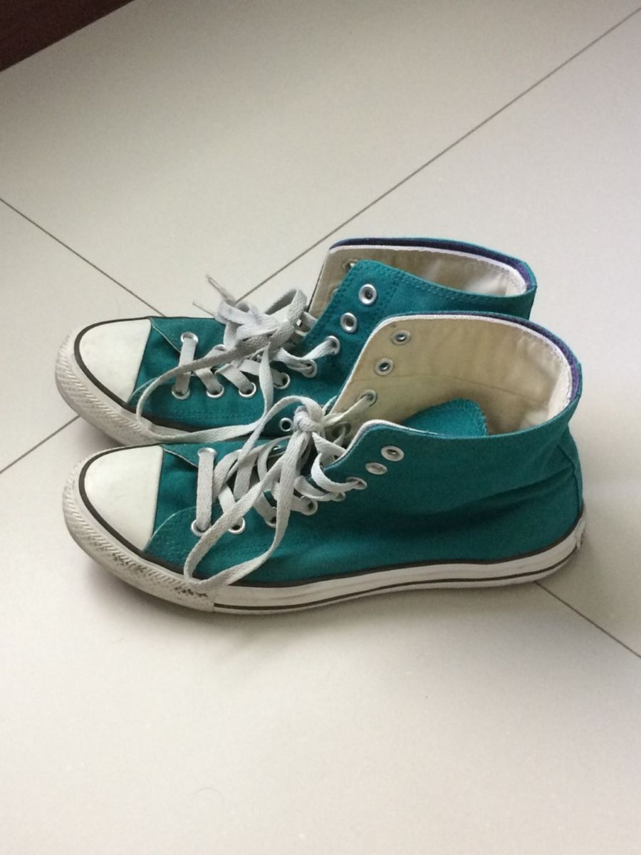 converse all star cano alto azul