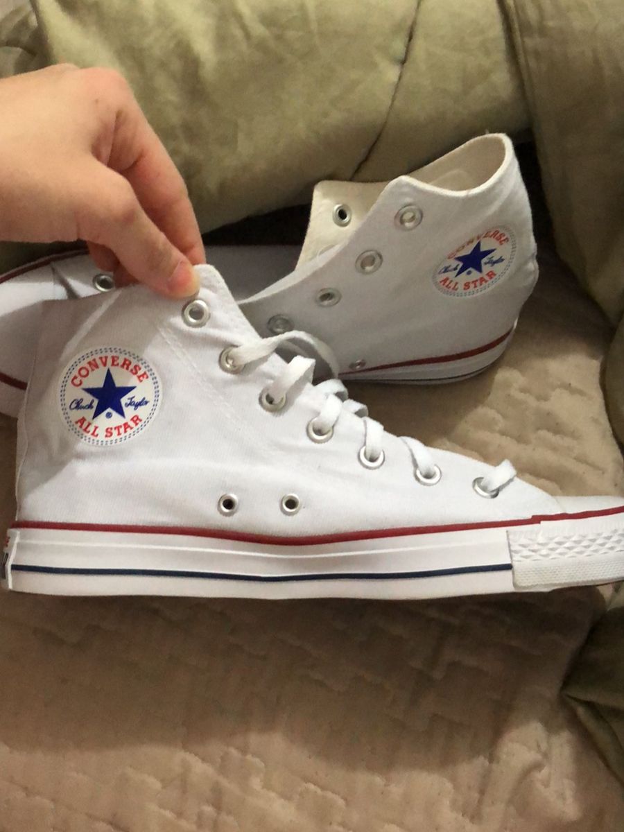 all star cano alto branco masculino