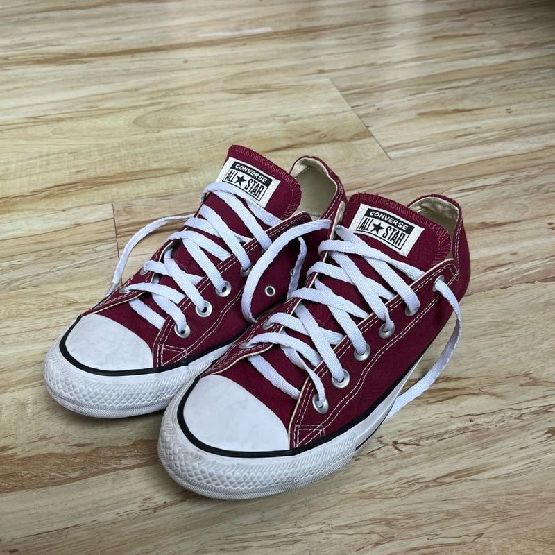 Converse All Star Cano Baixo Vinho Converse Usado 109249135 enjoei