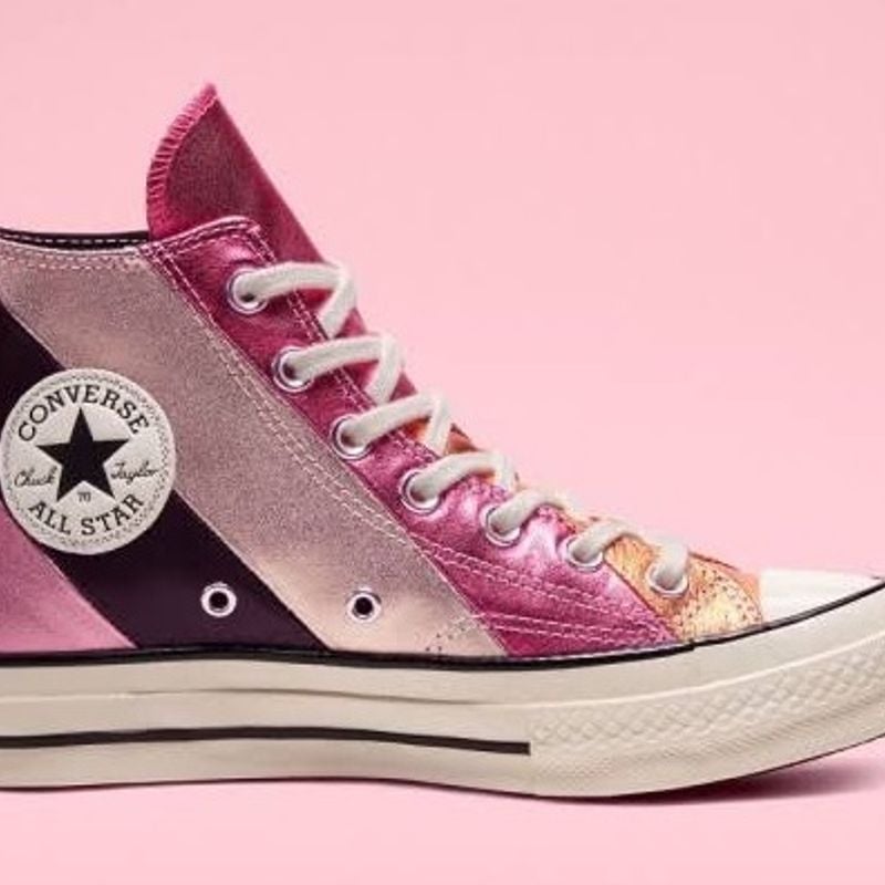 Converse All Star Chuck 70 Couro Metalizado | Tênis Feminino