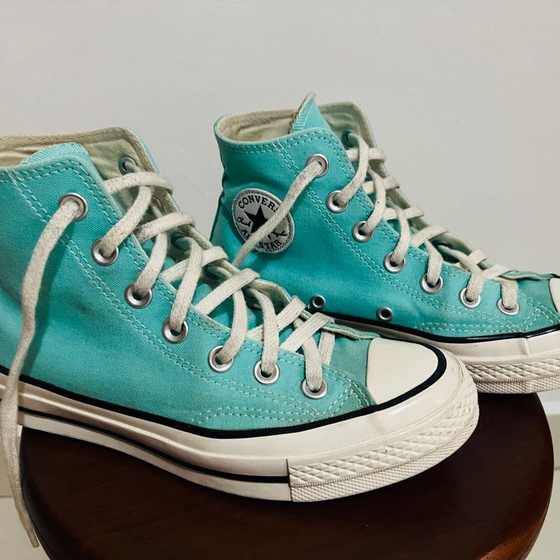 Converse All Star Chuck Taylor 70 Verde Agua Converse All Star Usado 103247378 enjoei