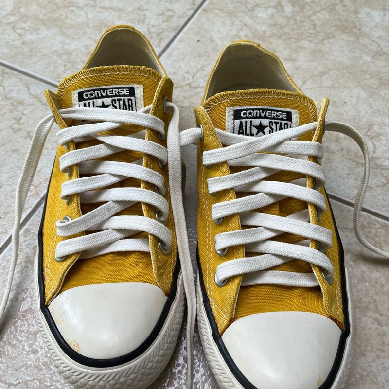 All star store amarelo cano curto