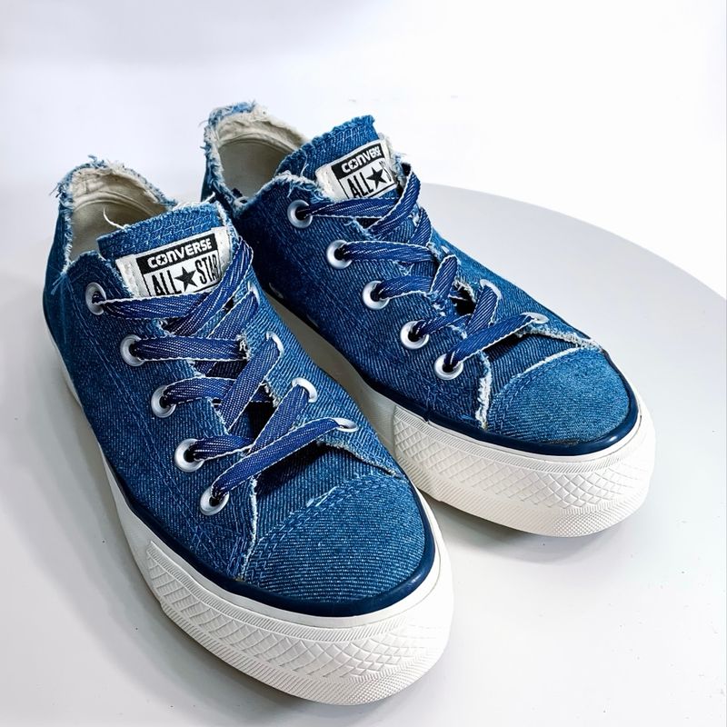 Converse jeans clearance plataforma