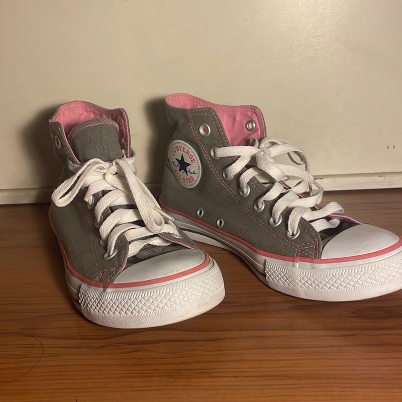 Converse cinza 2025 e rosa