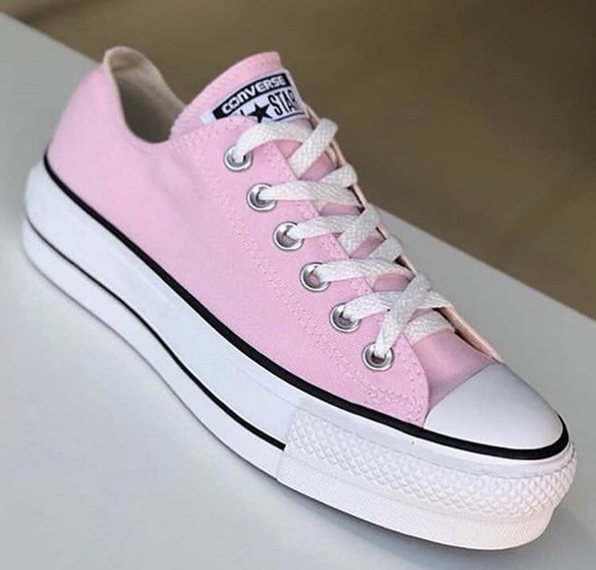 all star rosa plataforma